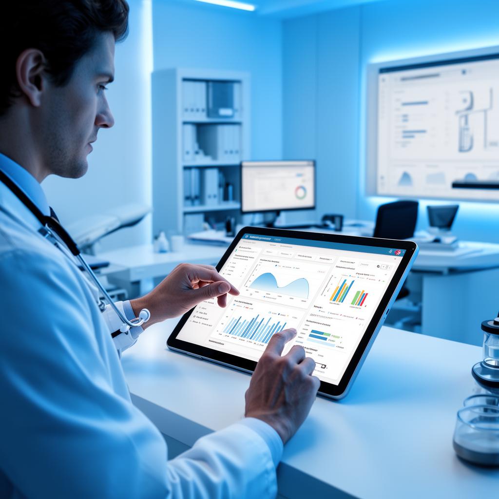 Dashboard de análise de marketing digital médico integrado
